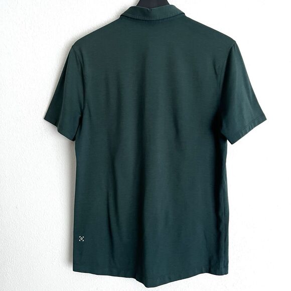 Lululemon Mens Evolution Polo Size Small Dark Green - Picture 2 of 5